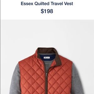 XL Essex Quilted Peter Millar Golf/Travel Vest